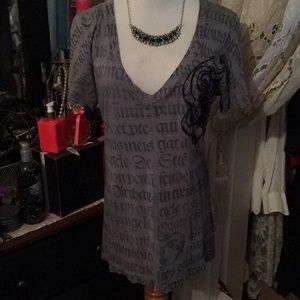 SINFUL 🌹 ROSE&WINGS 🧚🏼‍♀️ TEE-SHIRT SZ M